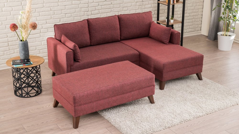 Rohová rozkladacia pohovka Bella Corner Sofa Right 2 - Claret Red