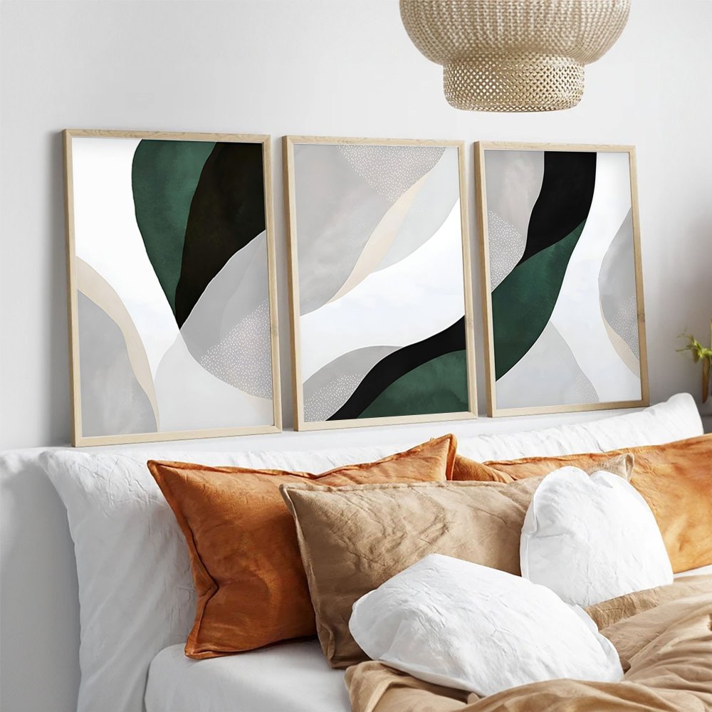 Dekoratívny rámovaný obraz z MDF (3 kusy) Huhu229 - 50 x 70