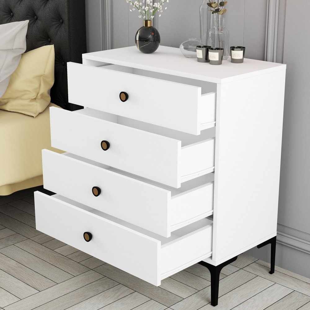 Komoda Lizbon 542 - White (obrázek 4)