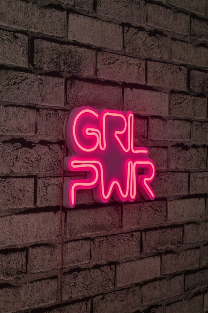 Dekorativní plastové LED osvětlení Girl Power - Pink (obrázek 9)