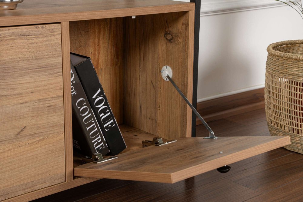 Konzolový stolík Solace - Atlantic Pine, Black
