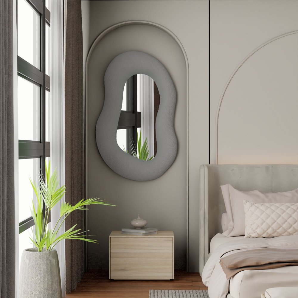 Dekoratívne zrkadlo Wabi Sabi Wabi - Concrete Grey