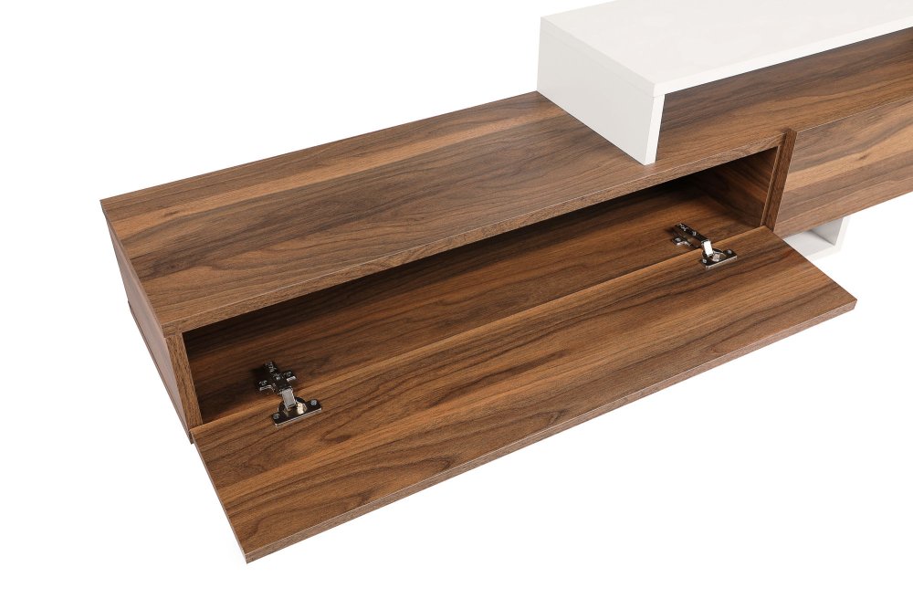 TV stěna / Sestava pod TV Nirvana - Teak, White (obrázek 4)