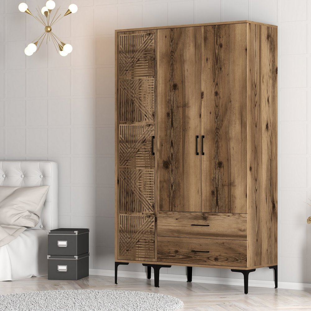 Šatníková skriňa Kumsal PT - Walnut