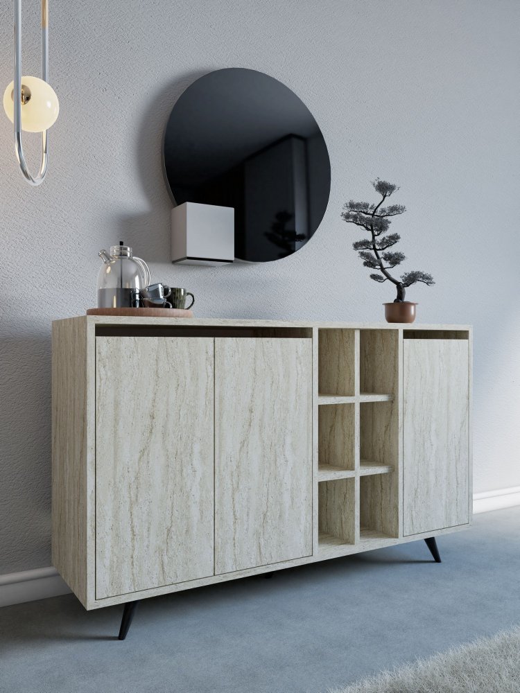 Konzolový stolík Seria - Travertine