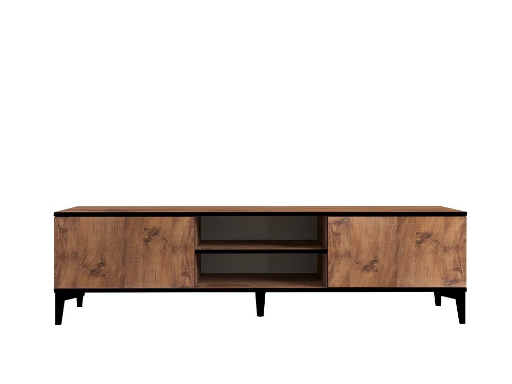 TV stolek Begi - Atlantic Pine, Black (obrázek 4)