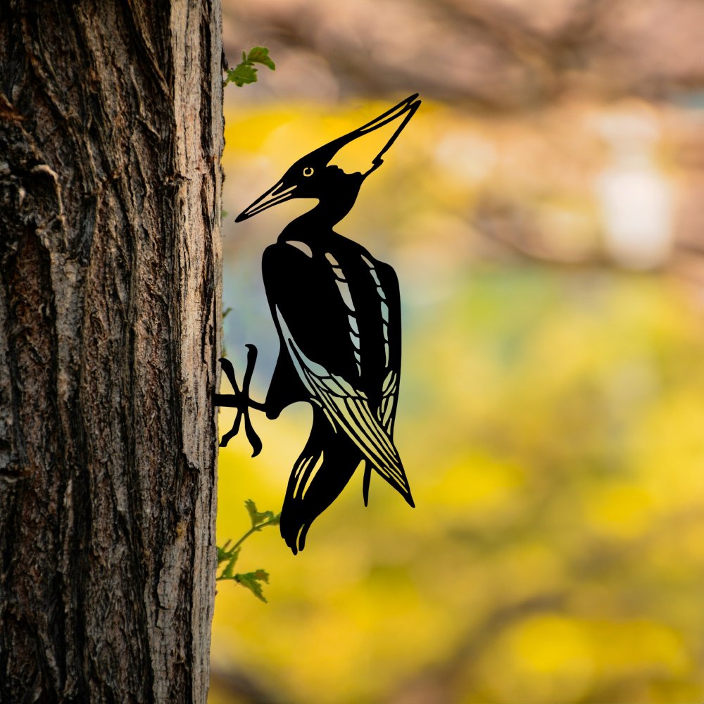 Záhradná dekorácia Bird On The Branch 10 - Black