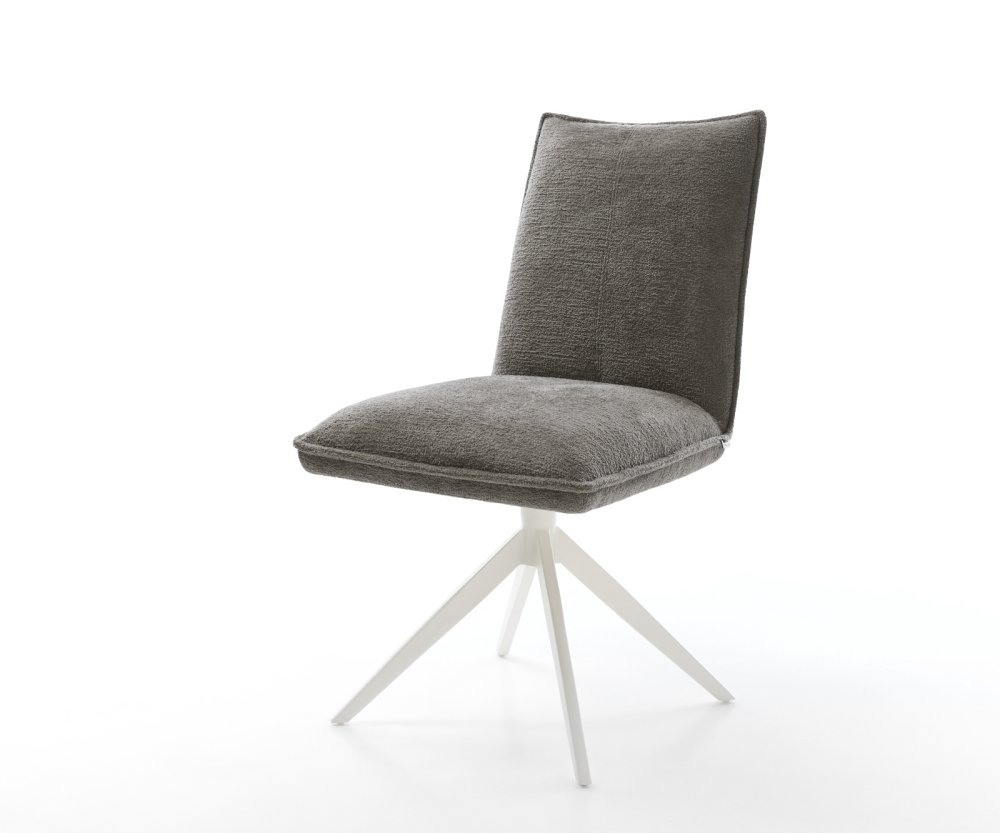 Jedálenská stolička Lelio-Flex bouclé mäkký tmavobéžová krížová