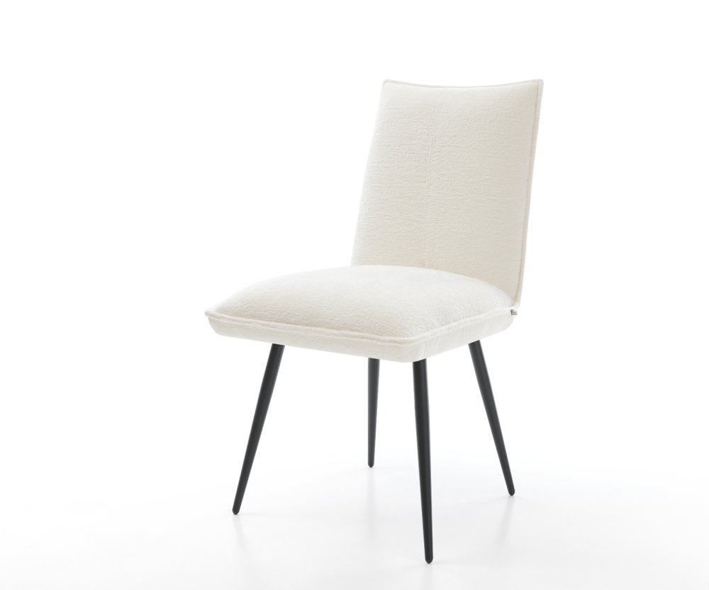 Jedálenská stolička Lelio-Flex bouclé mäkký béžová 4-nohá zúžená