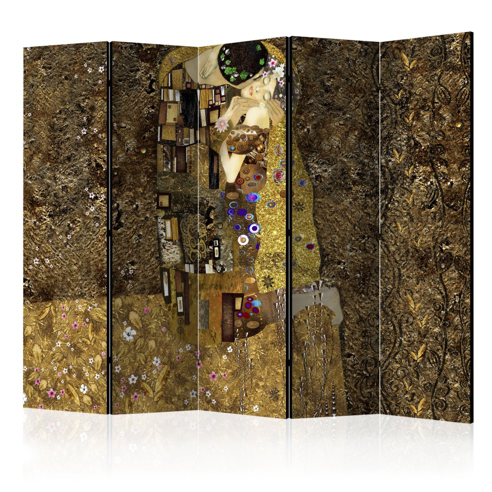 Paraván Golden Kiss Dekorhome 225x172 cm (5-dílný)