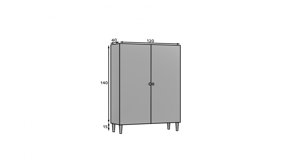 Šatní skříň INCLUDO 120 Eltap Obrázek
