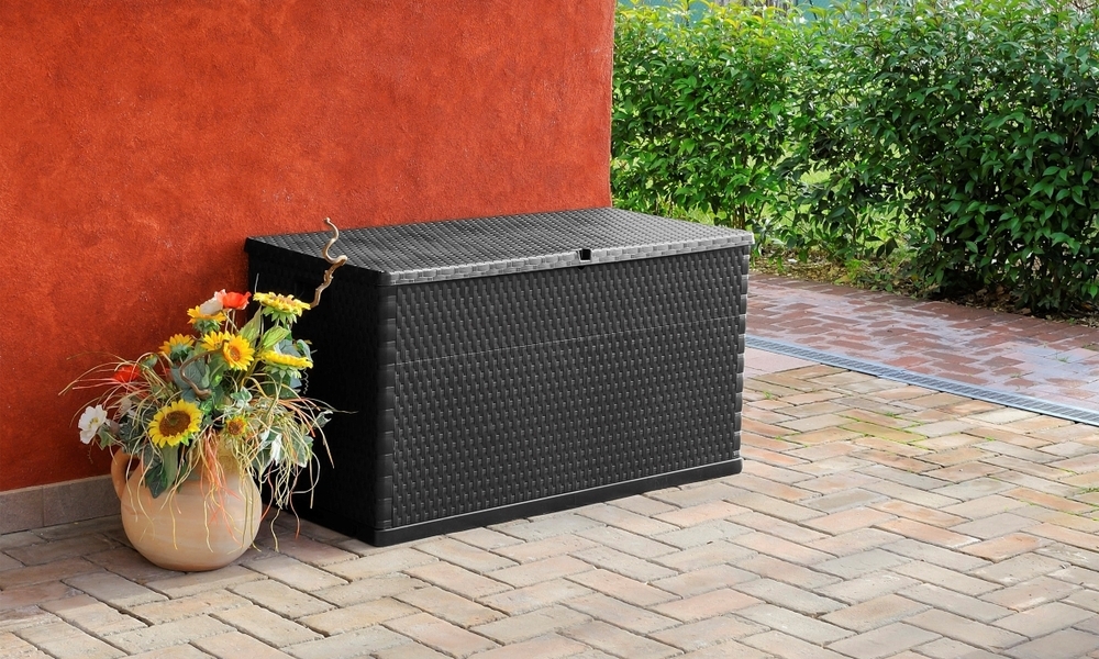 Záhradný úložný box RATTAN 420 l Toomax