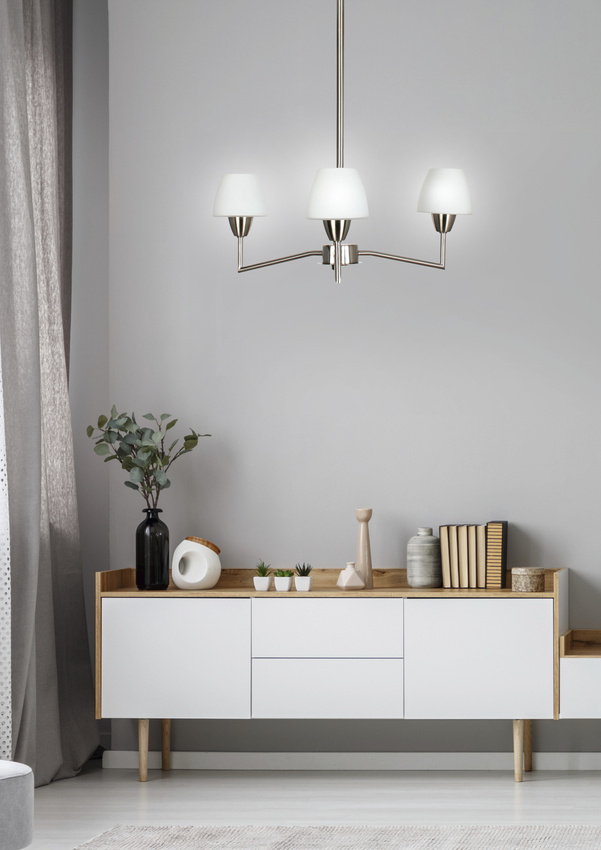 Závesná stropná lampa 3X40W G9 matný nikel TOGO