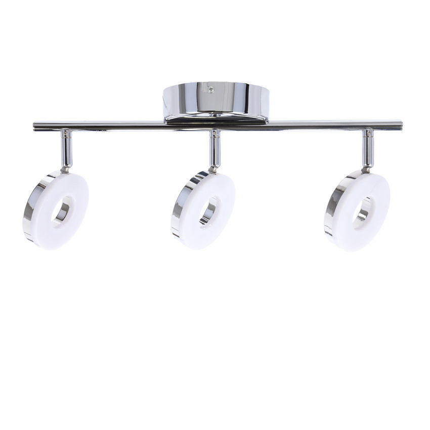 Nástenná LED pásová lampa 3X5W chróm THEMA