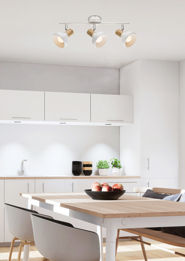 Závesná stropná lampa 3xE14 biela PUERTO