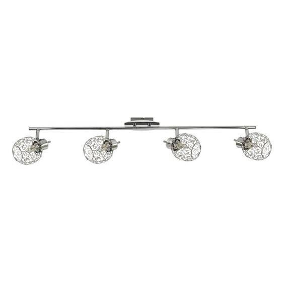 Nástenná svietiaca páska 4X40W G9 chróm HORUS