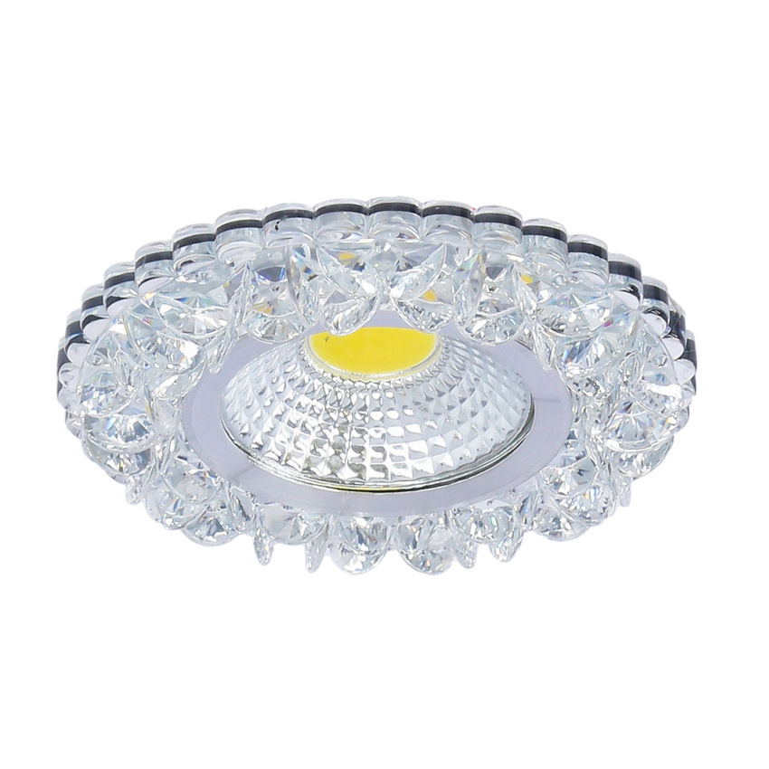 Okrúhle stropné svietidlo, bezfarebné, LED, 5W, SAK-03