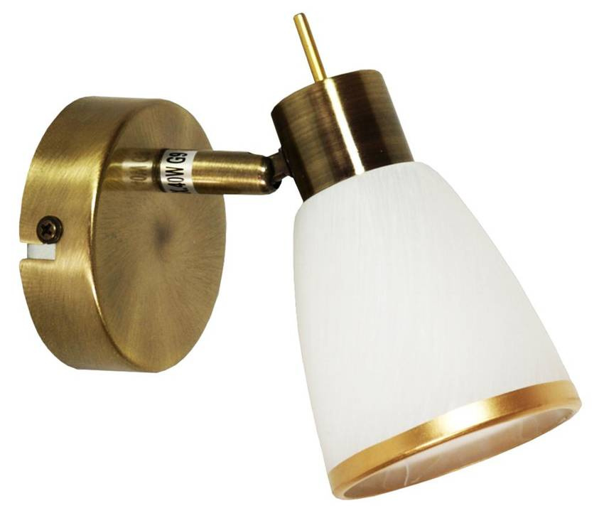 Patinovaná/biela nástenná lampa Lampa Regent