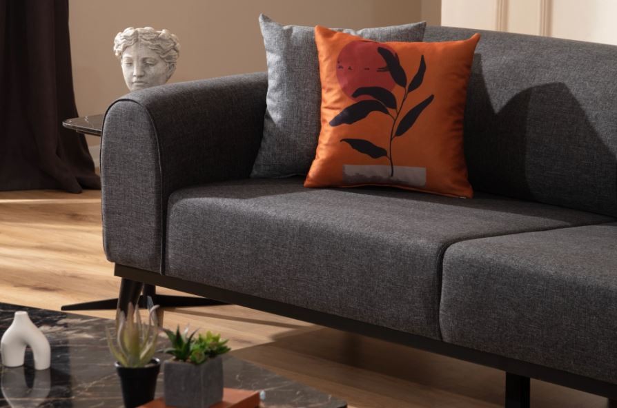 Trojmístná rozkládací pohovka Kapri 3 Seater - Anthracite (obrázek 5)
