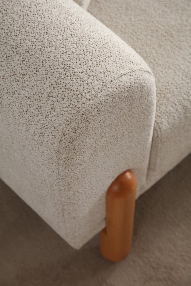 Rohová rozkládací pohovka Lyke Left - Cream (obrázek 10)
