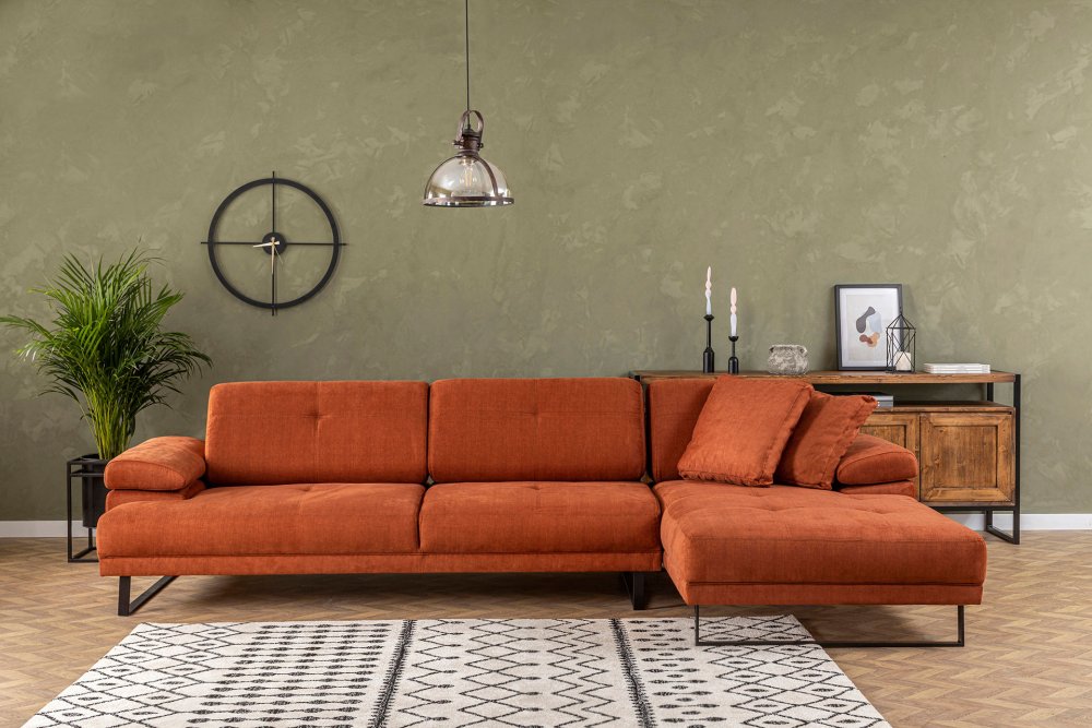 Rohová sedací souprava Mustang Small Right - Orange (obrázek 13)