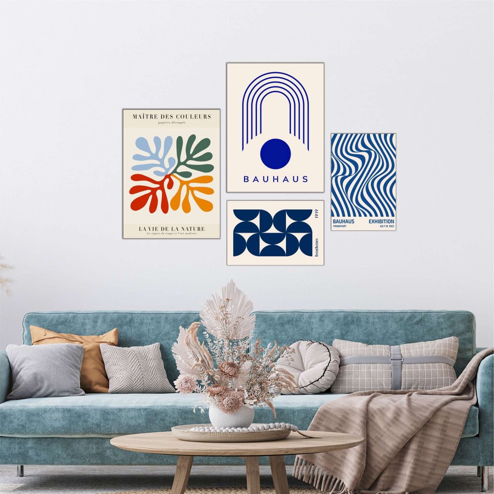 Dekoratívny obraz z MDF (4 kusy) Mdf - 00135