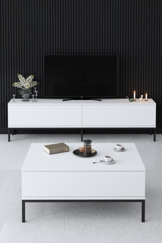 Living Room Furniture Set Lord - Black, White (obrázek 9)
