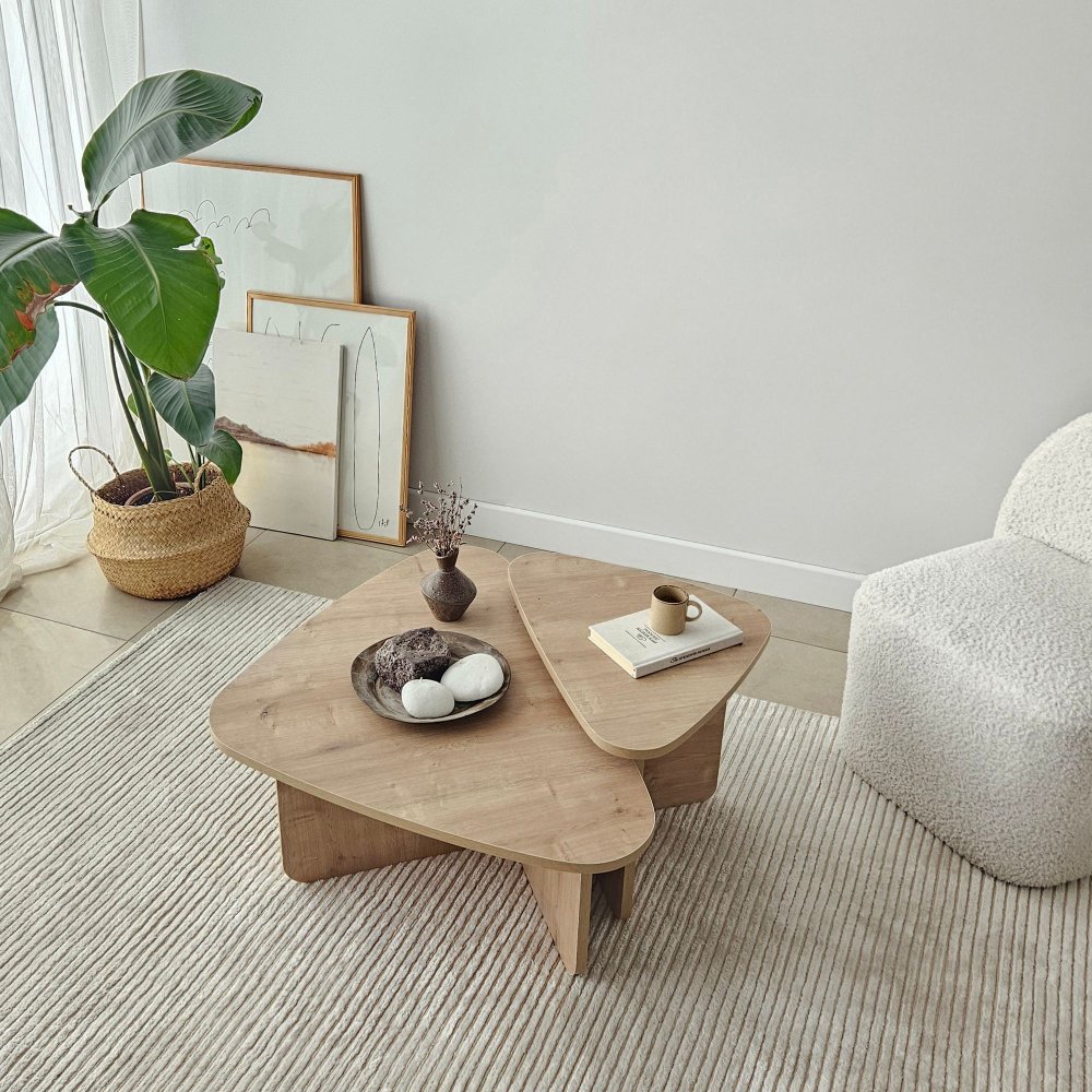 Sada konferenčních stolků Ballare Set - Sapphire Oak (obrázek 8)