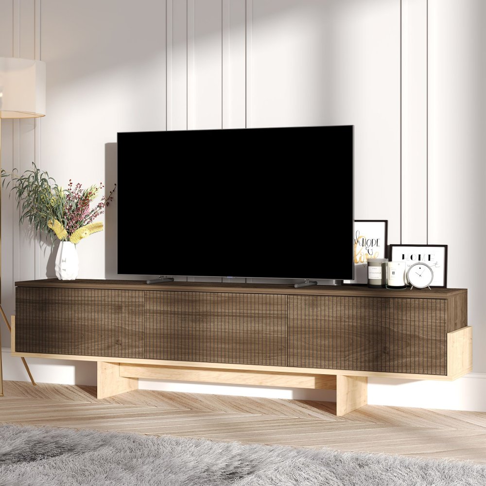 TV stolík Hege - Walnut, Sapphire Oak