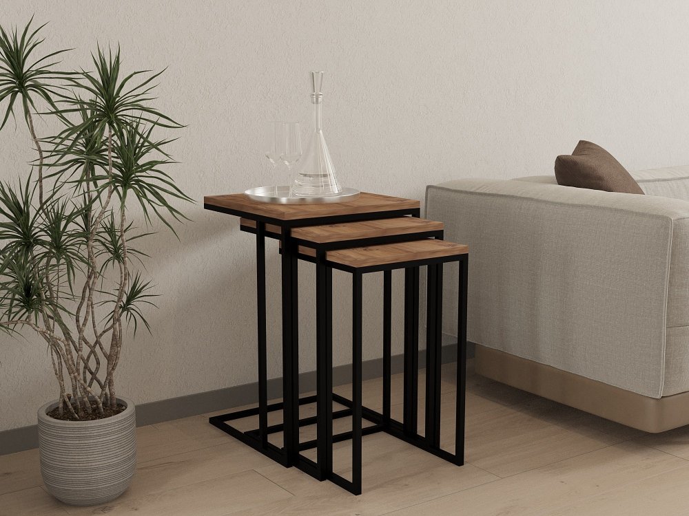 Sada odkladacích stolíkov (3 kusy) Stoli - Atlantic