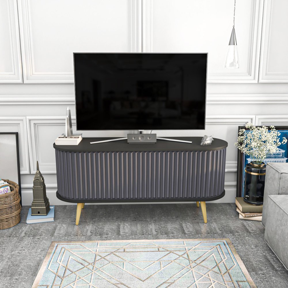 TV stolek Stor - Black, Anthracite (obrázek 12)