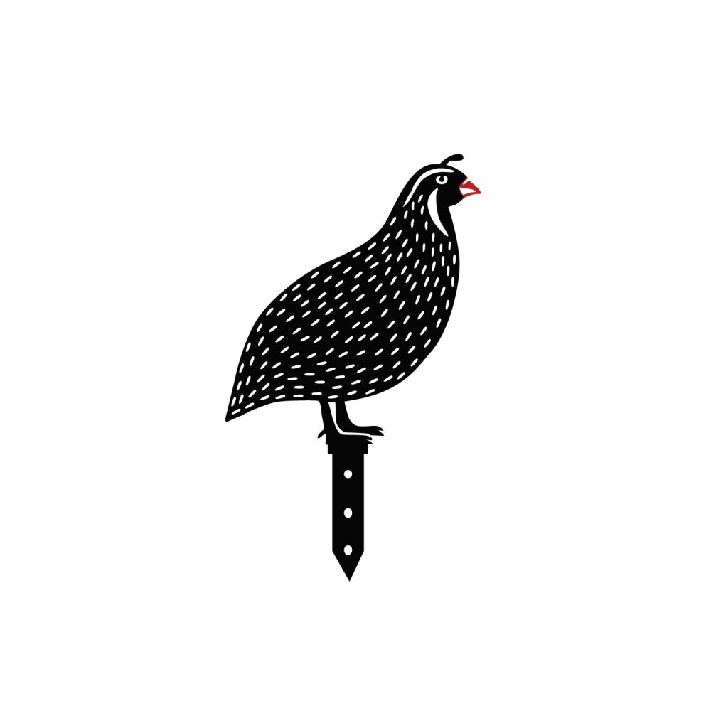 Sada dekorativních kovových doplňků na zahradu Quails (obrázek 5)