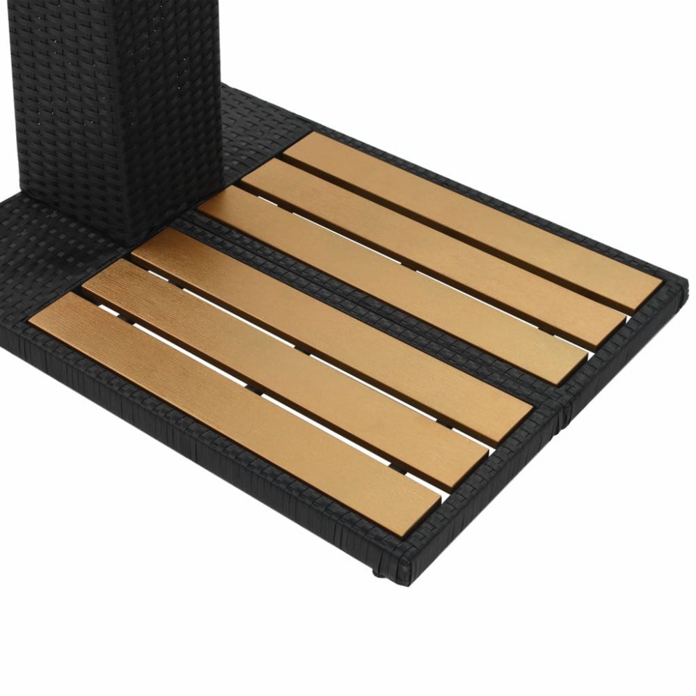 Zahradní sprcha černá / hnědá Dekorhome Obrázek