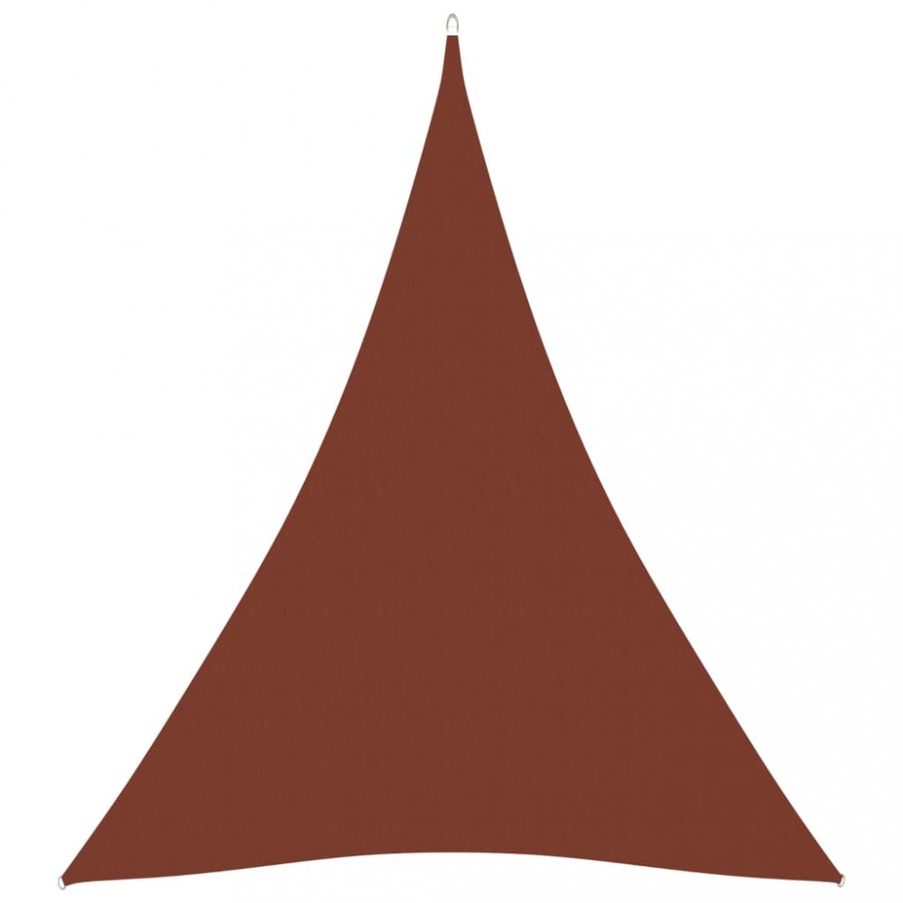 Stínící plachta trojúhelníková 3 x 4 x 4 m oxfordská látka Dekorhome Cihlová