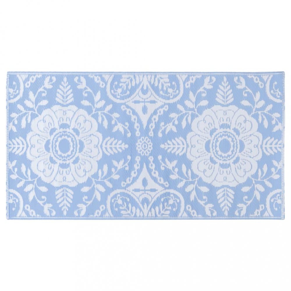 Vonkajší koberec PP modrá Dekorhome 80x150 cm
