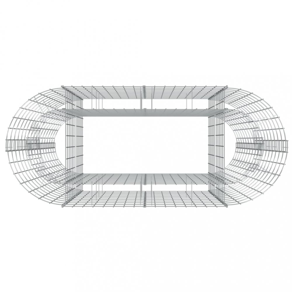 Gabionový vyvýšený záhon Dekorhome 610x50x50 cm