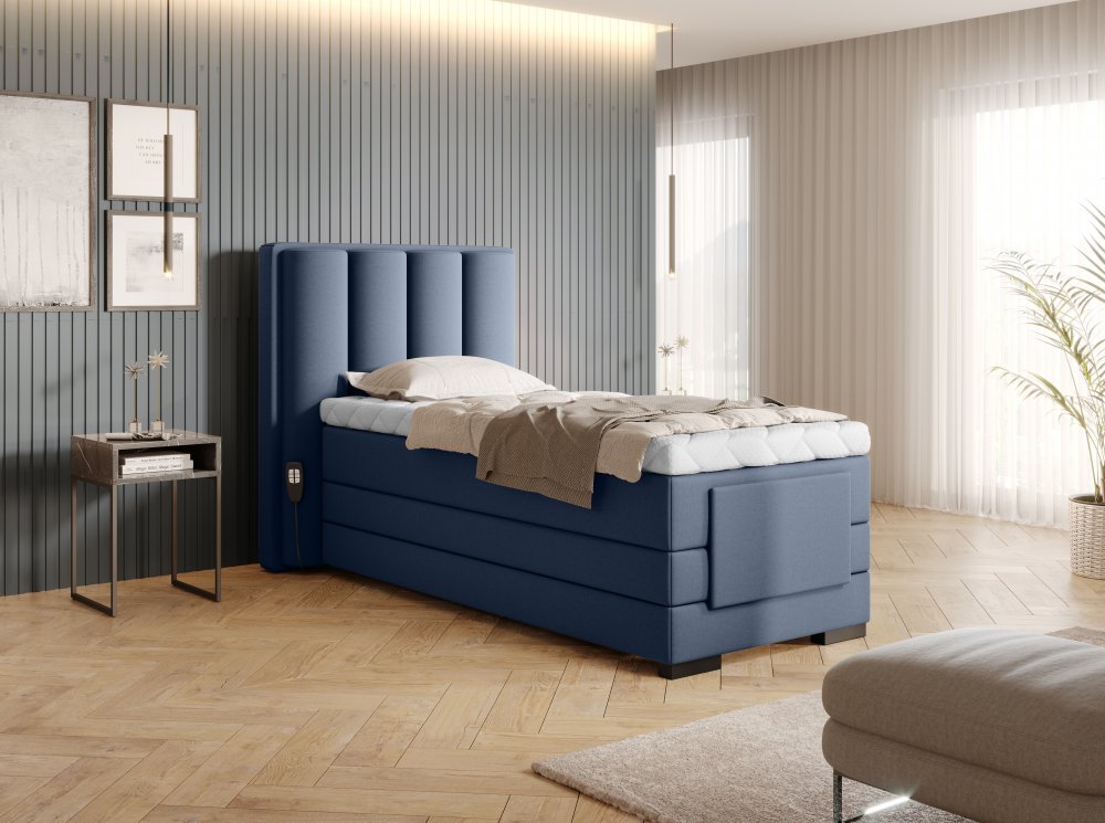 E-shop Elektrická polohovacia boxspringová posteľ VERONA Eltap Gojo 40 - modrá
