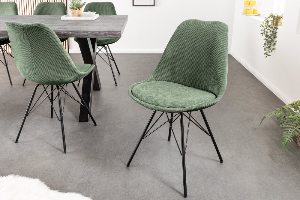 E-shop Jedálenská stolička 4 ks IKAROS Dekorhome Zelená