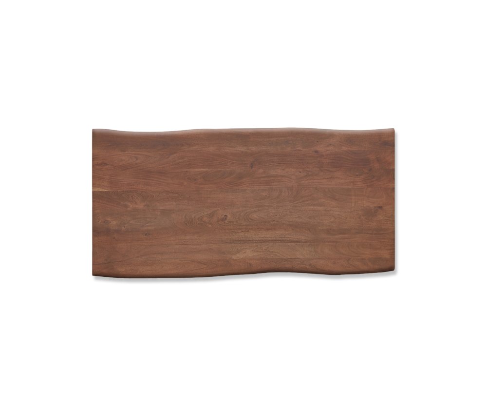 Jídelní stůl Edge 200x100 cm XL akácie hnědá kov černá Obrázek