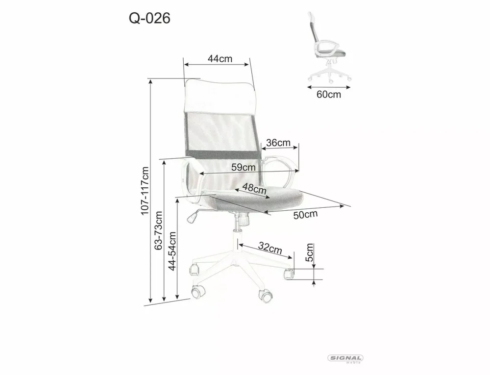 Otočné křeslo Q-026 (obrázek 13)