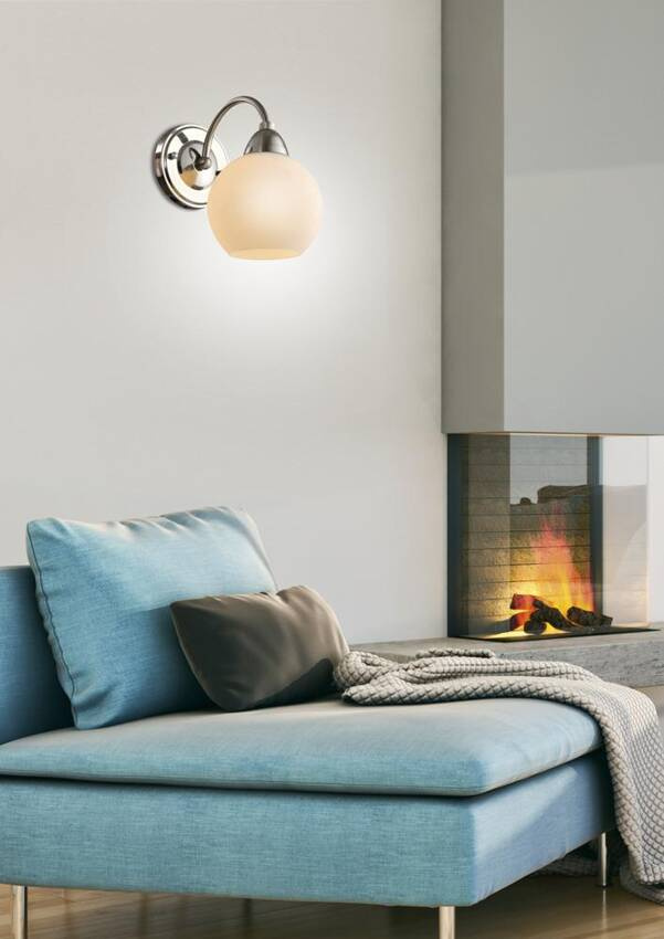 Nástenná lampa 1X60W E27 saténová TOBAGO
