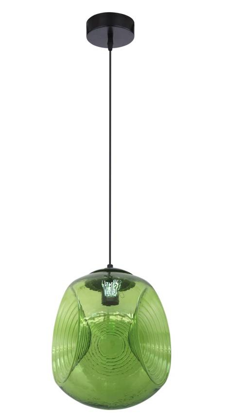 Závesná stropná lampa Club E27 zelená