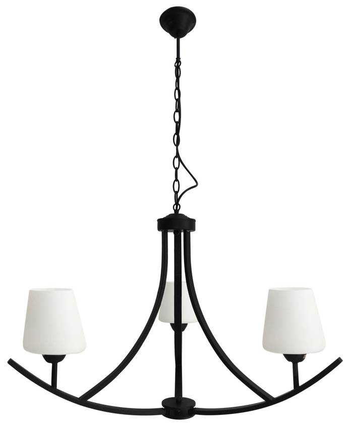 Stropná lampa závesná Londýn čierna