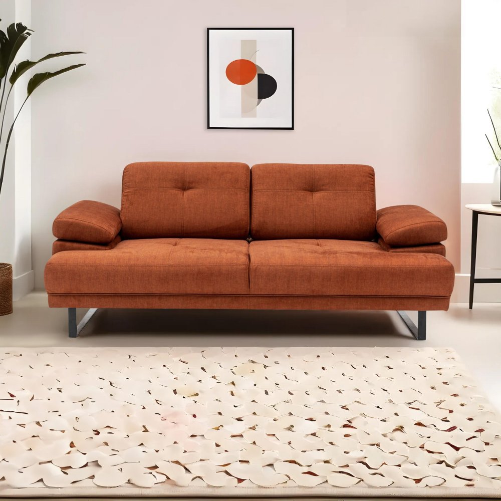 Dvoumístná rozkládací pohovka Mustang - Orange (obrázek 12)
