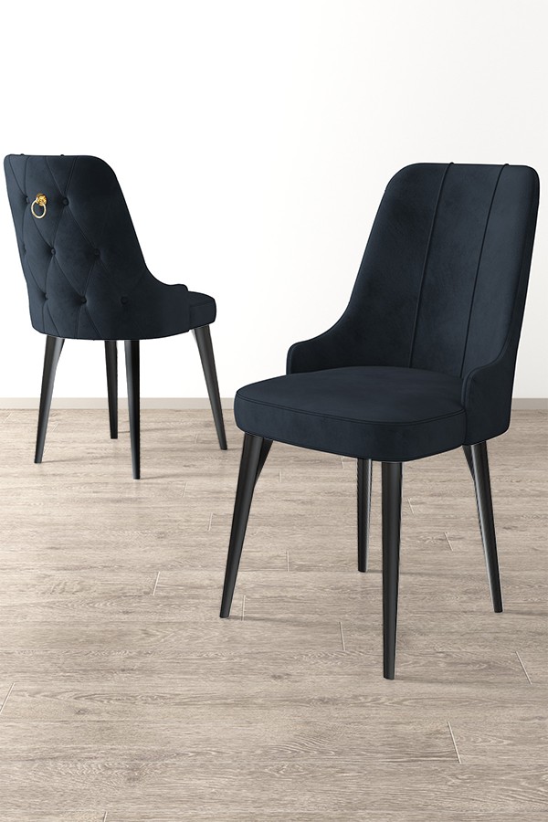 Súprava stoličiek (4 kusy) Newa - Anthracite, Black