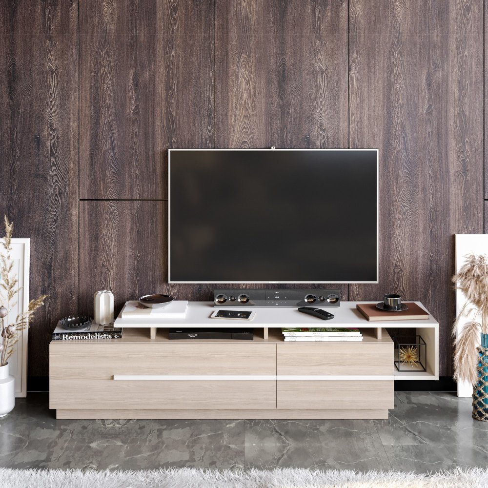 TV stolek Pia - Cordoba, White (obrázek 7)