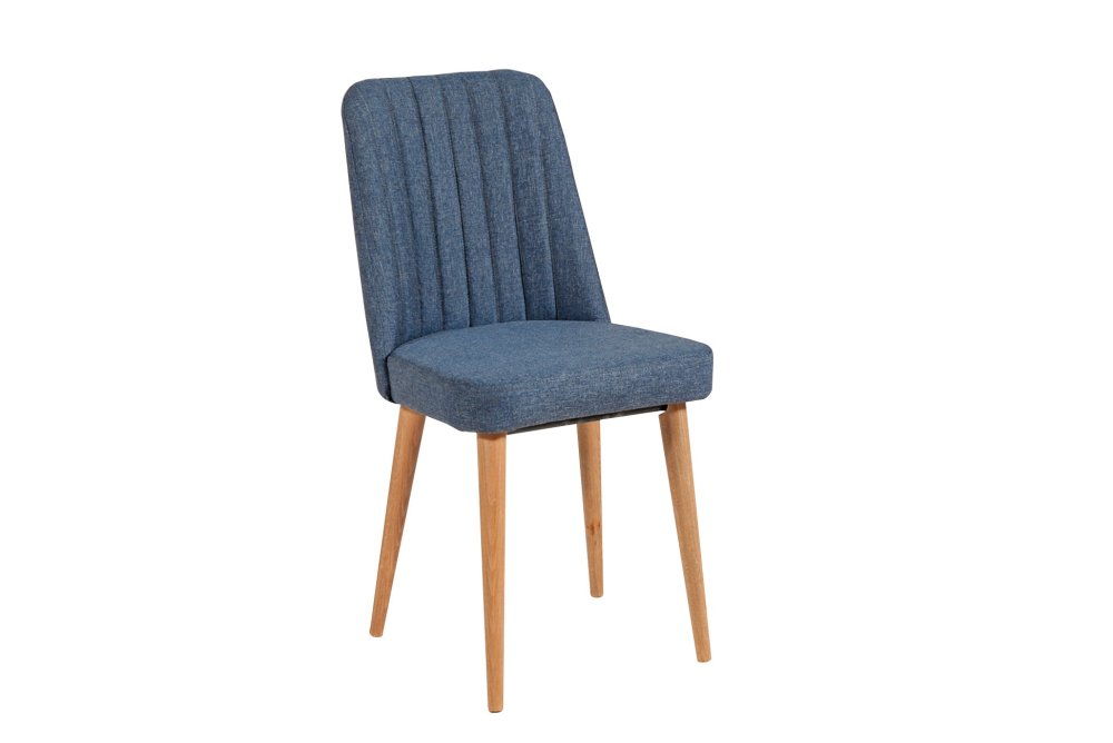 Jídelní set s rozkládacím stolem a židlemi (5 kusů) Vina 1048 - Atlantic Pine, Navy Blue (obrázek 7)