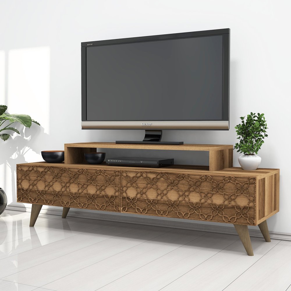 TV stolík City - Walnut