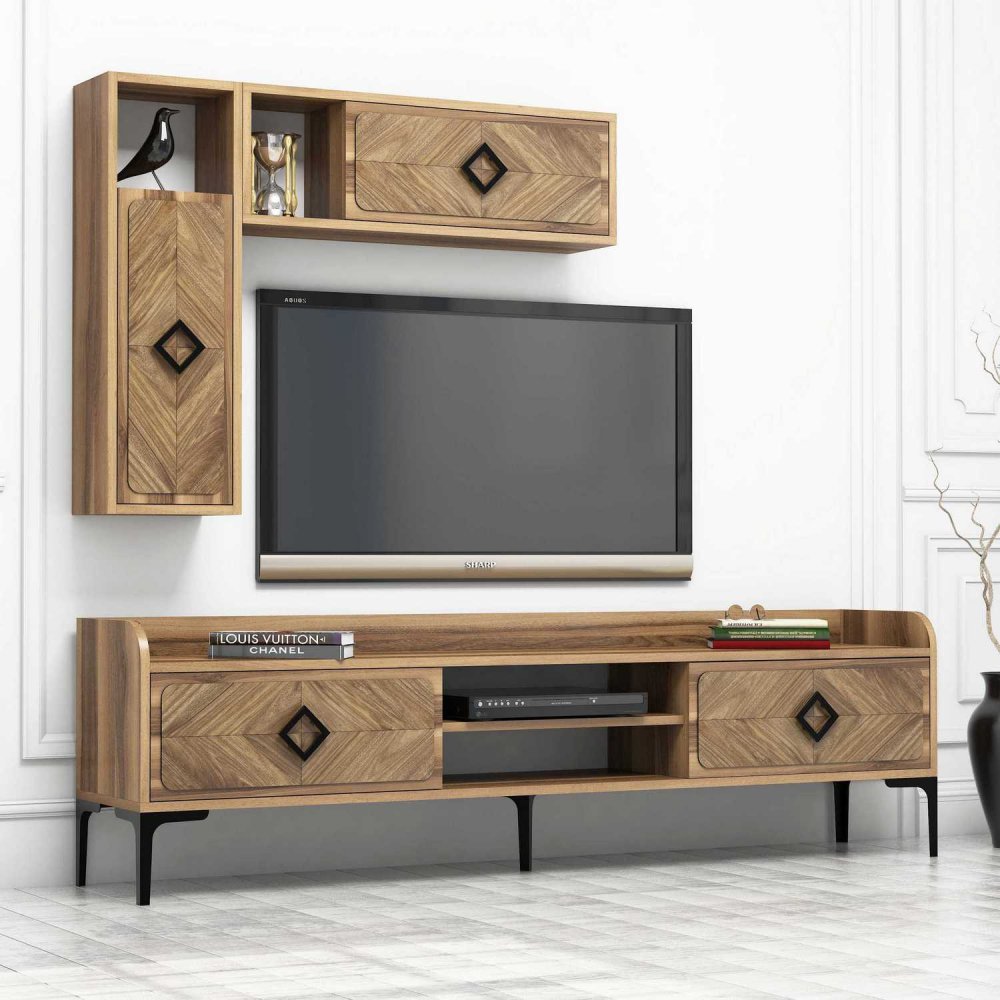 TV skrinka / Obývacia stena Samba - Walnut