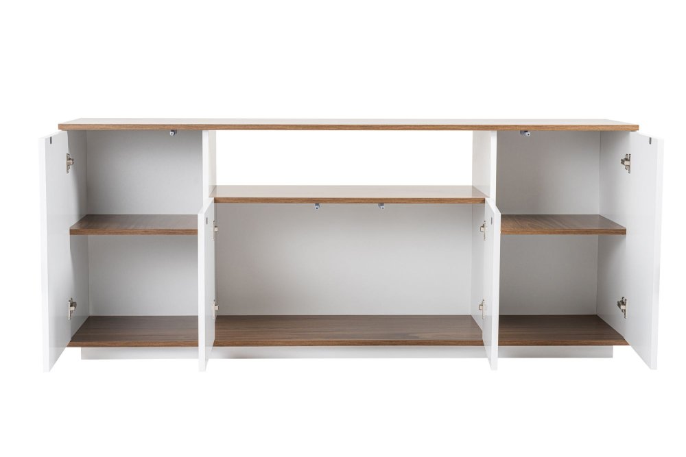 Konzolový stolek Arista - White, Walnut (obrázek 4)